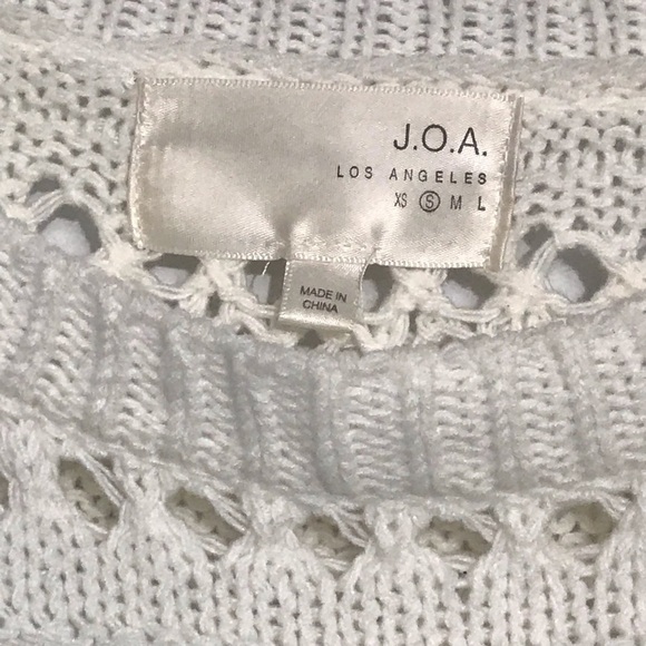 J.O.A. Fringed Crochet Sweater - Picture 2 of 8